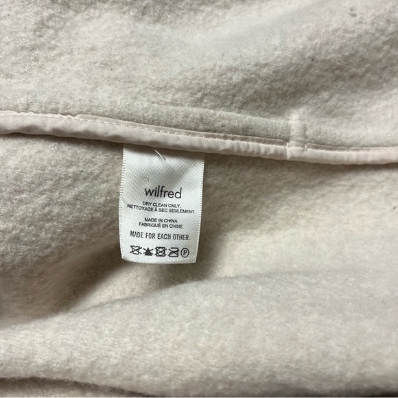 Aritzia Wilfred hooded wool coat cream color - Picture 14 of 14